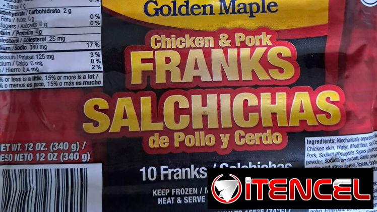 Salchichas de pollo y cerdo