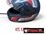 Casco para motorista y capas
