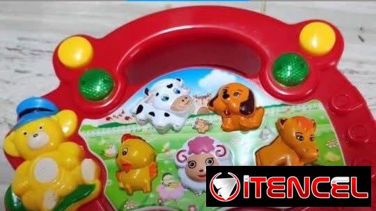 Pianos musicales con luces y sonidos de animales de granja 🎹 Juguete Didactico para los bebés in