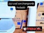 Juego de baño con sus herrajes completos , con el transporte incluido hasta la puerta de su casa, entre otros.