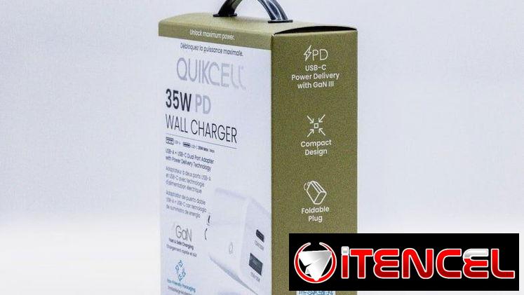 Cargador de Pared Quikcell 35W PD (USB-C + USB-A)