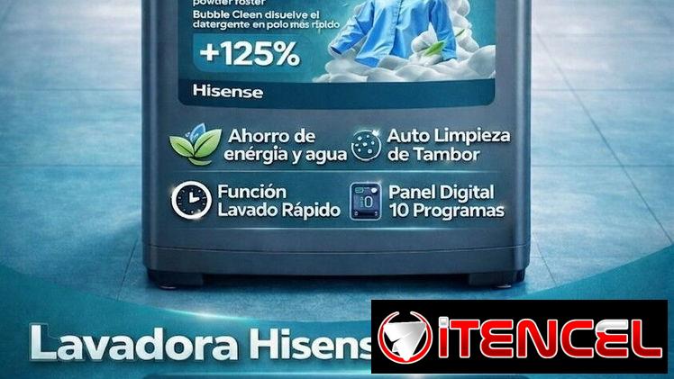 -📢 Lavadora Automática Hisense 10.5KG-