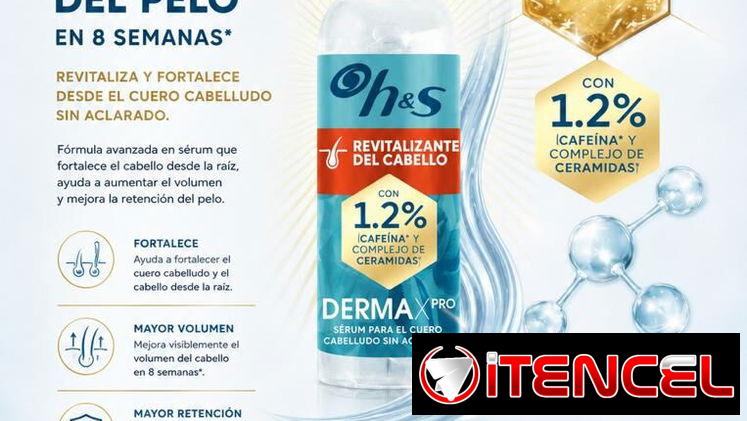 Head and Shoulders serum sin aclarado revitalizante, cabello con falta de volumen, cuero cabelludo sensible