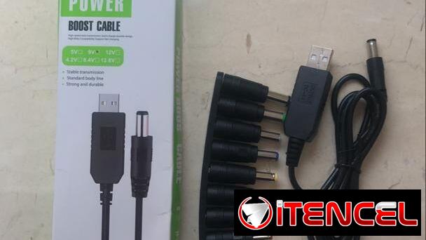 Cargador transformador 5v a 9 vol y de 5 vol a 12 vol