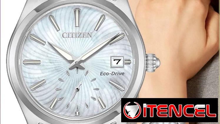 CITIZEN ECODRIVE CORSO (EV1030-57D) DE MUJER CON ESFERA DE NACAR , 36MM EN ACERO INOXIDABLE , NUEVO A ESTRENAR  58049738