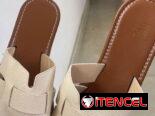 sandalias blancas de mujer