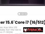 Acer 15.6¨Core i7 (16/512) Modelo: Acer Nitro V15