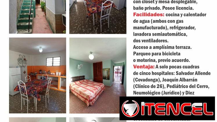 Renta lineal cerca de 5 hospitales en el Cerro PARA MÉDICO RESIDENTE O ESTUDIANTE EXTRANJERO