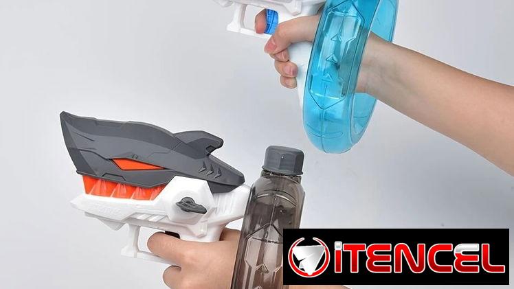 Pistola de Agua Eléctrica Shark Disparo eléctrico continuo