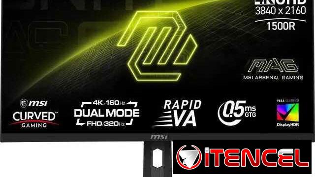 🎮 Monitor MSI MAG 32″ 2160p 160Hz 350nit 10bit 0.5ms Curvo 🎮 4K🔹UHD🔹320Hz FHD🔹Frameless Design🔹Dual mode 📦0km