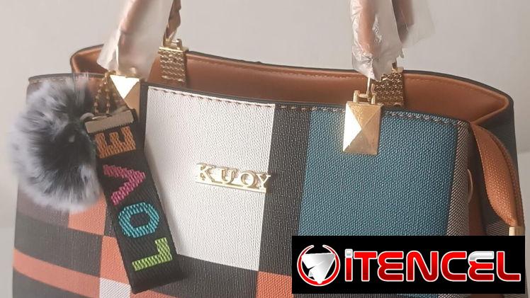 Bolso de mujer elegante con múltiples compartimentos