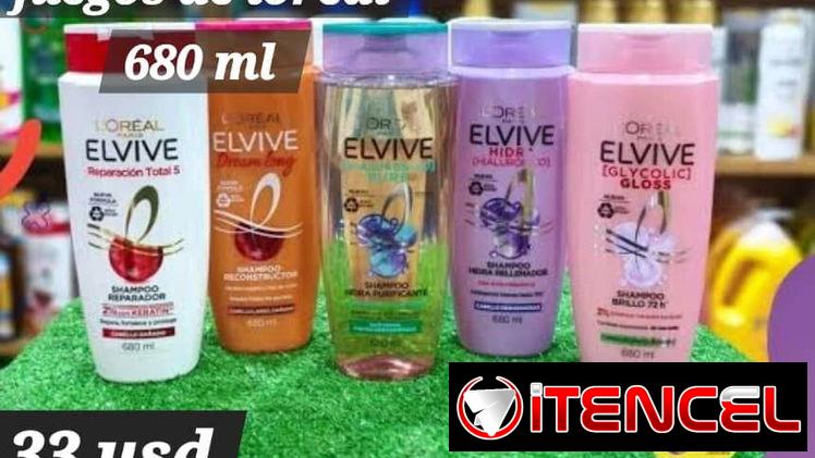 Champú y Acondicionador  LOREAL de 680ml
