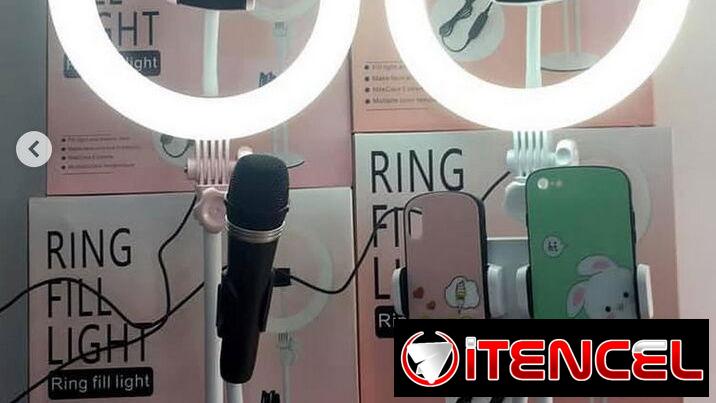 Aro de luz 27 cm,de mesa; para fotos y videos – nuevo.