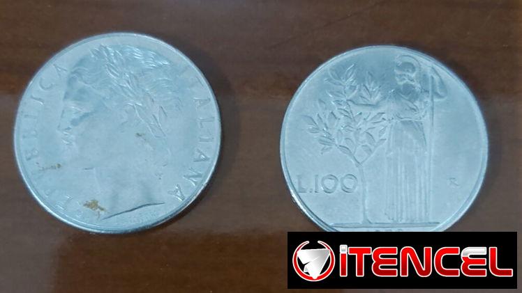 Moneda de 100 liras italiana valorada en muchos Euros. 51_000_370 Carlos