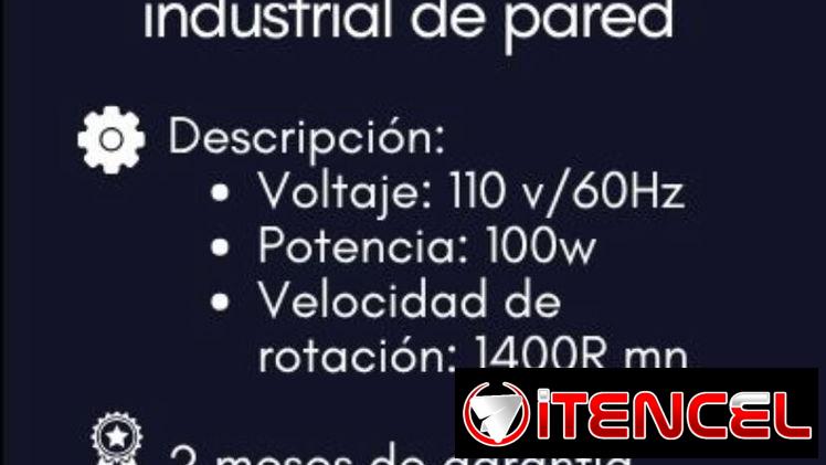 Ventilador industrial Jinghan de pared 24”