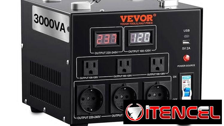 TRANSFORMADOR / CONVERTIDOR DE VOLTAJE VEVOR 3000VA ⚡   💵 Precio: 280 USD   🛡️ Garantía: 1 mes    🔹 Potencia: 3000VA