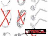 Piercing de nariz y anillos