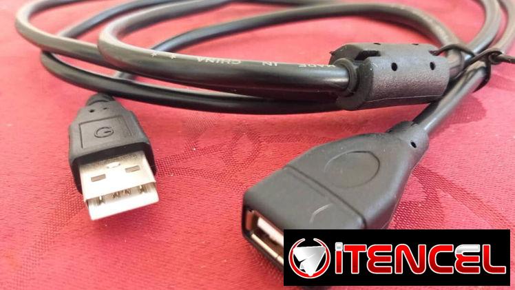 Vendo cable extensión usb, nuevo, 1.4m de largo