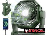 Ventiladores recargables 20mil mah 50usd color negro