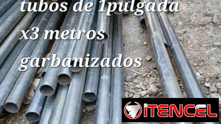 💥💥Tubos galbanizados de 1 pulgada de 3 y 4 m de largo