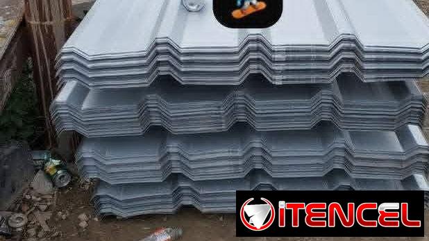 Purle , tejas de sin galvanizada, rollo de cerca Perli entré otras cosas más