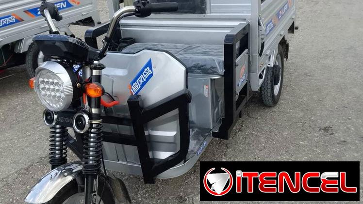 Triciclo eléctrico de carga con extensor de rango de 5000 watts