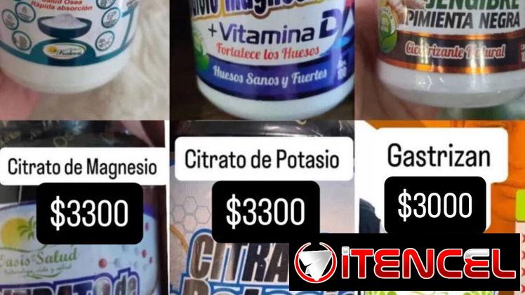 Suplementos Naturales-Citrato de Magnesio , Glicinato de Magnesio , Citrato de potasio y más ! Soy de La Lisa