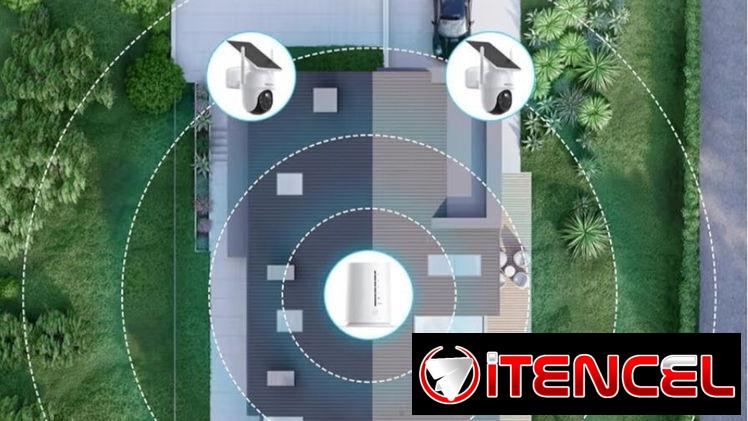 ☎️53544655 🛵 Entrega Gratis ⭐ Kit de Cámaras de Seguridad Solar Inalámbricas 4MP (4 Cámaras)⭐