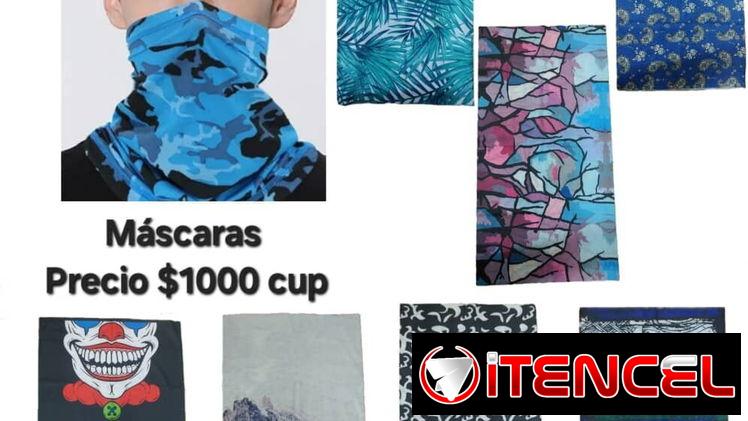 Mascaras de diseños de colores variados
