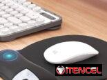 🖱️✨ Alfombrilla Ergonómica con Reposamuñecas de Gel – Negro ✨🖱️