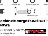 Estación de carga FOSSiBOT – 3840Wh /Batería LiFePO4 de 3840Wh. Más de 4000 ciclos con 80% de capacidad. Nueva