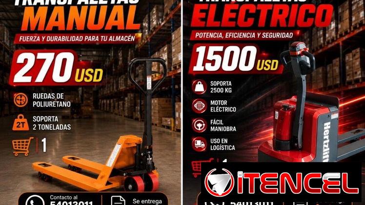 Traspaleta eléctrico de 2.5 toneladas