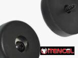 Set de 4 patas plásticas negras para altavoces