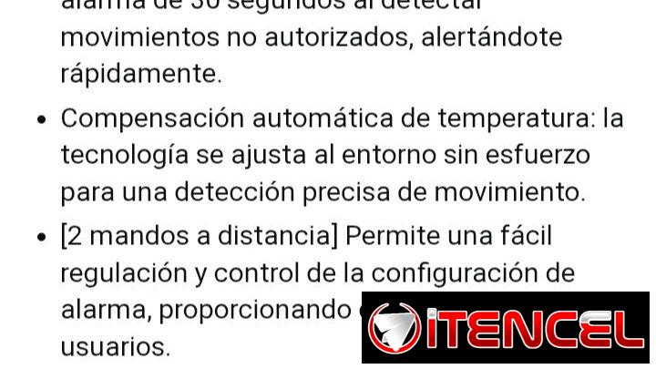 Sensor Pir, Alarmas/2 mandos