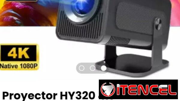 El mas barato de Revolico. Proyector LED Portátil HY320 Full HD 4K WiFI. Nuevo. Color blanco