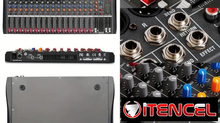 consola mezcladora de 12 canales