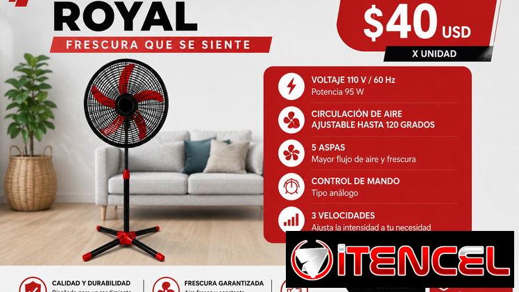 Ventilador de Pedestal Royal