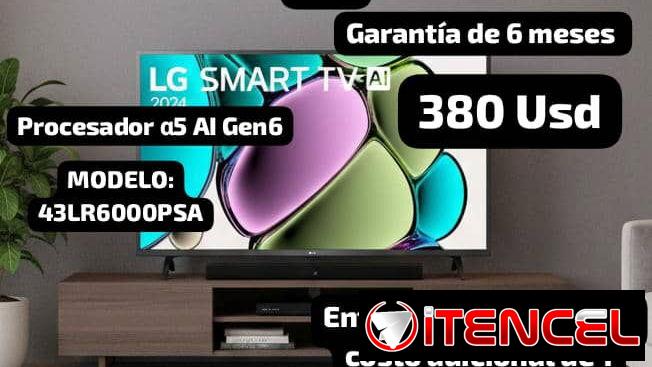 Smart TV LG 43″ FULL HD, Garantía de 6 meses, Entrega por un mínimo costo adicional de 1 Usd para toda La Habana