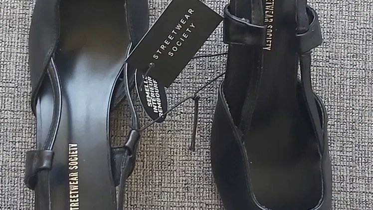 👠Zapatos negros de tacón bajo nuevos y muy cómodos número 40
