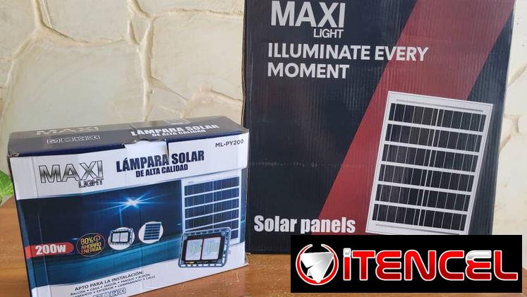 🔆 Reflector Solar LED 200W Maxi Light 🔆 Lámpara para esterior. Excelente Calidad.