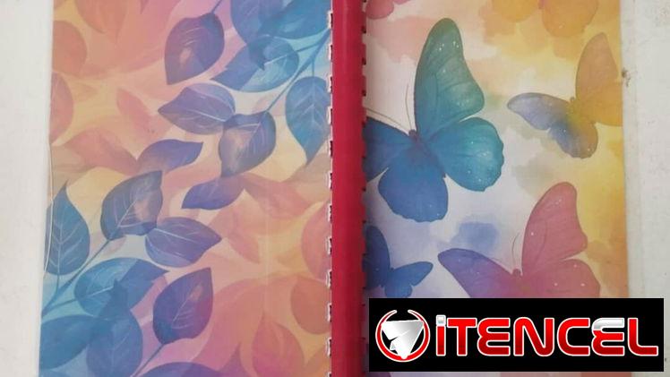 Libretas y cuadernos de estilos diferentes y tamaños variados