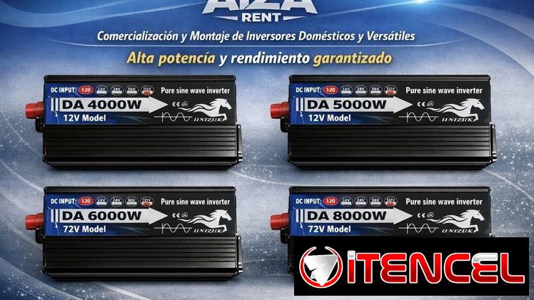Inversor 4000w – 5000w ,Bateria Litio 12v 100ah, Controlador Solar 50a, Cargador 12v 20a – 25a, Transfer Automático 110v