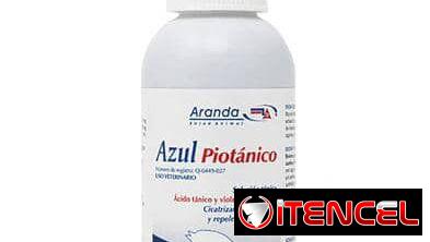 Azúl piotánico Ácido tanico y violeta Genciana