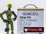 Cargador de Pared Quikcell 35W PD (USB-C + USB-A)