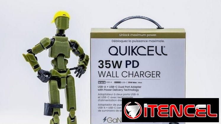 Cargador de Pared Quikcell 35W PD (USB-C + USB-A)