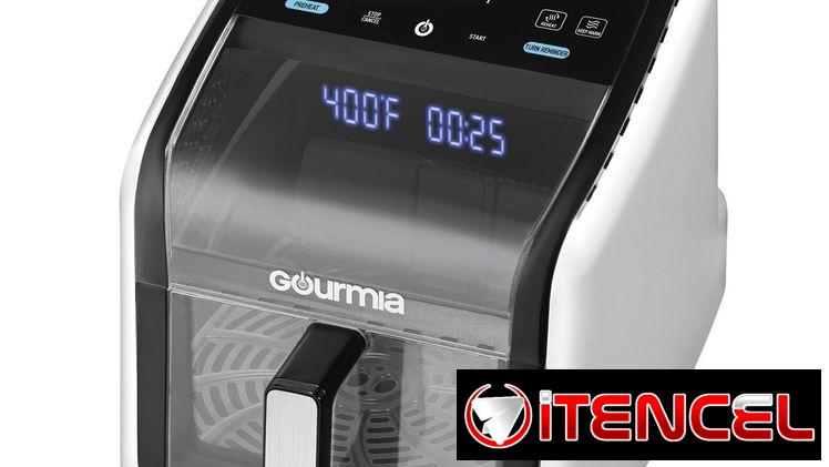 🍟 Freidora De Aire Digital Gourmia 7QT 🔥 Vista Panorámica, Pantalla 3D Y 12 Programas Automáticos Envío* + Garantía**