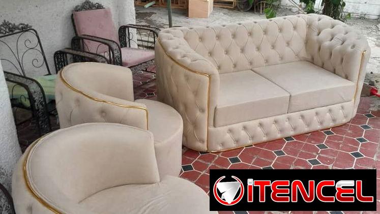 Butacas , sofás , muebles , camas , juegos de sala y juegos de cuarto , soy el productor