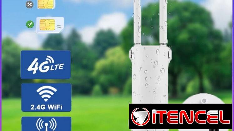 Equipo 4G exterior con antenas externas