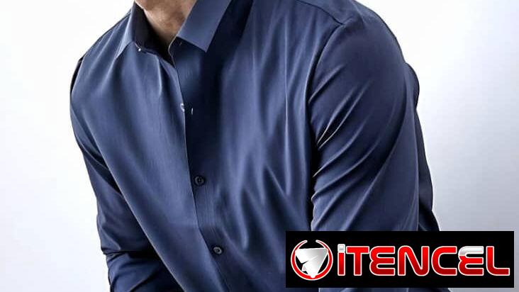 Camisas azul marino de vestir de mangas largas 58547627
