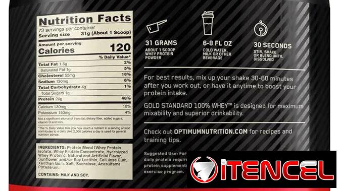 Whey Protein Proteína ON 73 servicios helado de vainilla